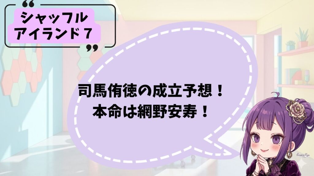 司馬侑徳の成立予想